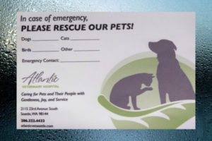 How to Pet-Proof Your Home in Case of Fire | Free Pet Alert Window Cling from Atlantic Veterinary Hospital